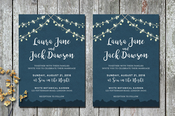 Wedding Invitation & RSVP in Wedding Templates - product preview 1