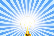 Lighting bulb idea icon