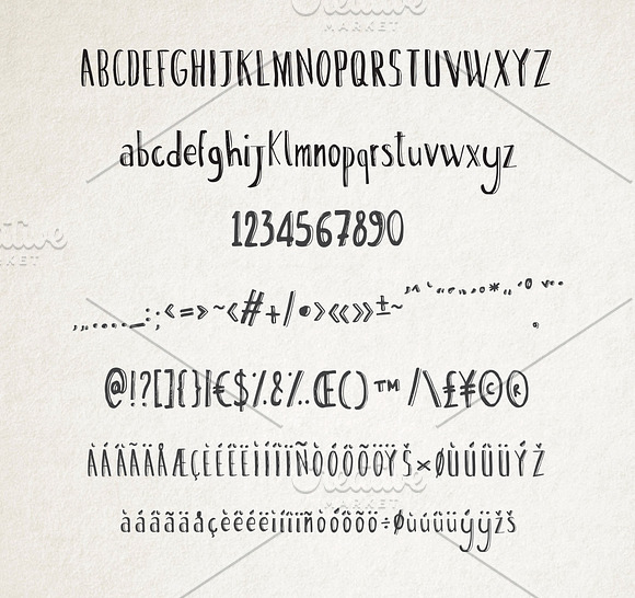 Agattau font + pattern + borders in Sans-Serif Fonts - product preview 1