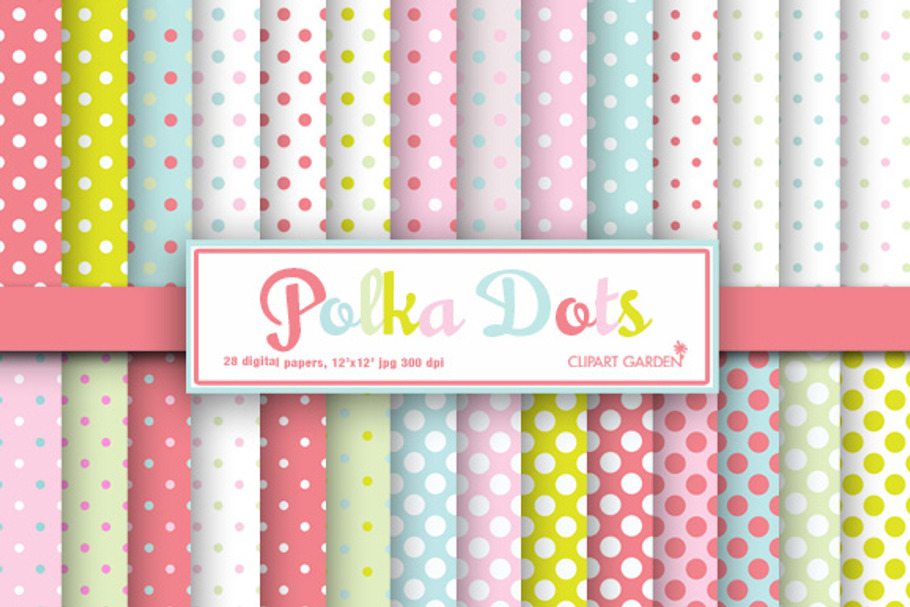 28 polka dots pattern