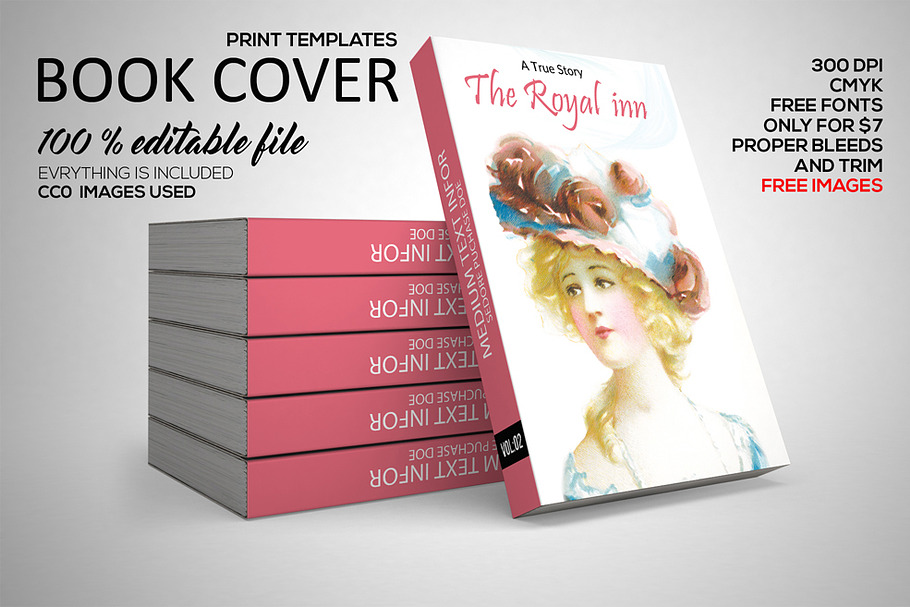 Book Cover Print Template