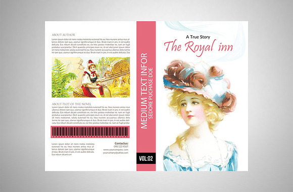 Book Cover Print Template in Stationery Templates - product preview 4