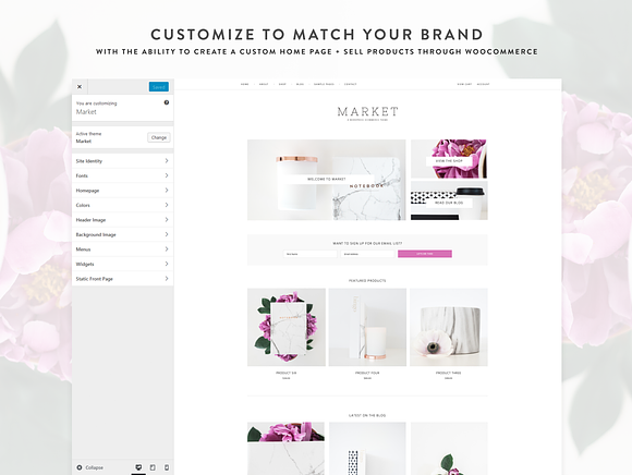 Market - Blog + eCommerce Theme in WordPress Business Themes - product preview 1