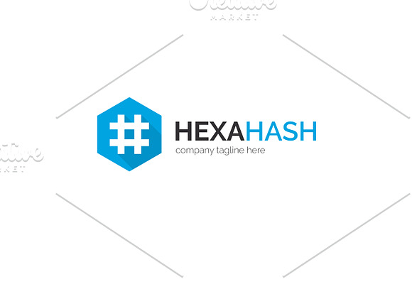 Hexa Hash Logo in Logo Templates - product preview 1