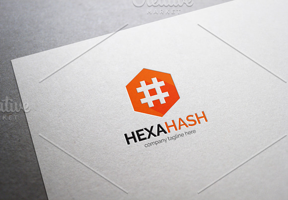 Hexa Hash Logo in Logo Templates - product preview 3