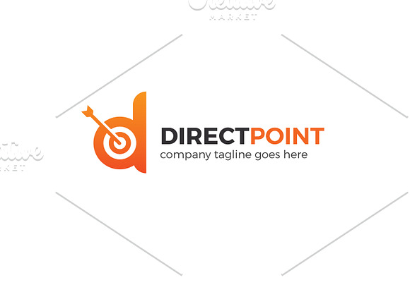Direct Point Letter D Logo in Logo Templates - product preview 1