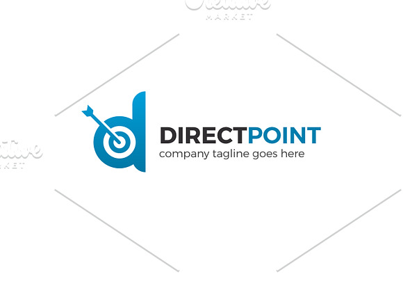 Direct Point Letter D Logo in Logo Templates - product preview 2