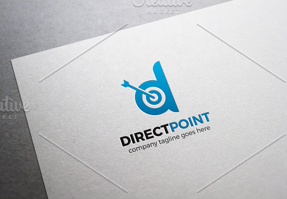 Direct Point Letter D Logo in Logo Templates - product preview 3