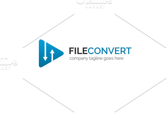 File Convert Logo in Logo Templates - product preview 2