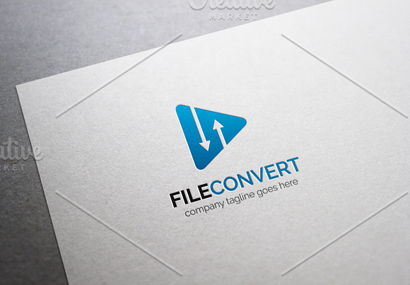 File Convert Logo in Logo Templates - product preview 3