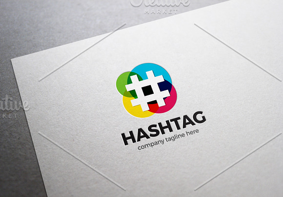 Hashtag Logo in Logo Templates - product preview 2
