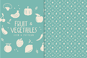 Fruit & Vegetables Seamless Pattern