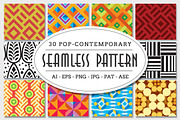 Pop-Contemporary Seamless Pattern