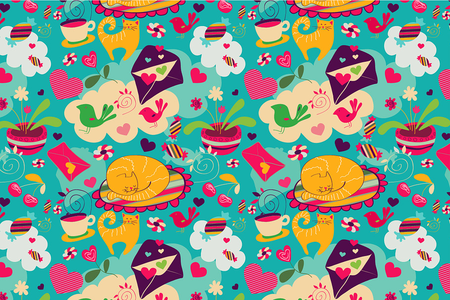 Seamless pattern "Dreams" in Patterns - product preview 8