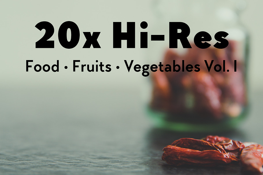 20x Food, Fruits, Vegetables Vol. I