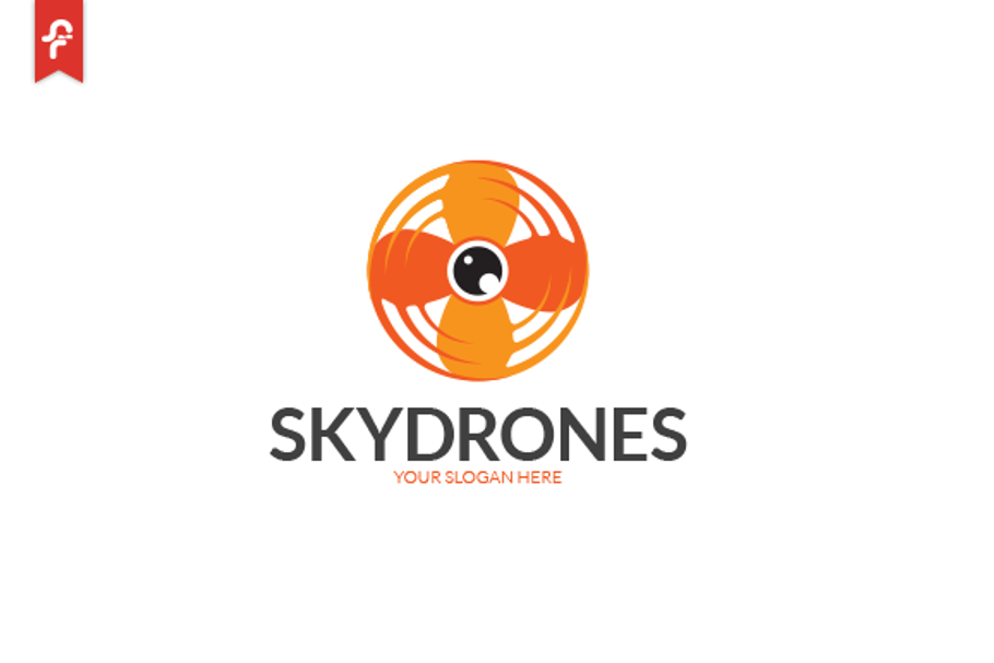 Sky Drone Logo in Logo Templates - product preview 8