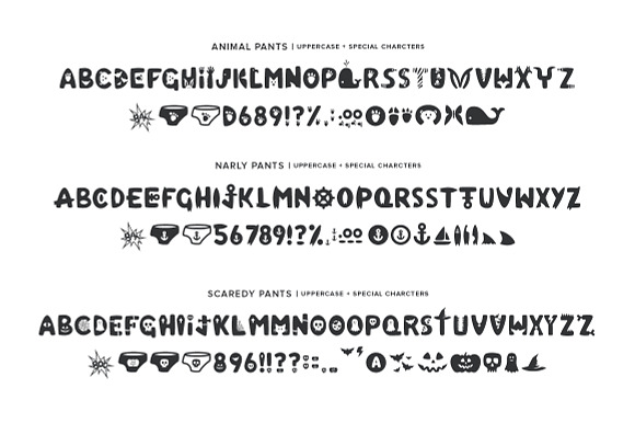 The Complete Pants Collection in Halloween Fonts - product preview 1