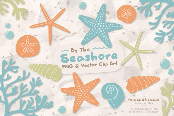 Vintage Boy Vector Seashells in Illustrations - product preview 1