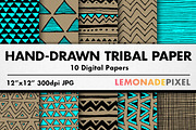Hand Drawn Tribal Pattern Pack