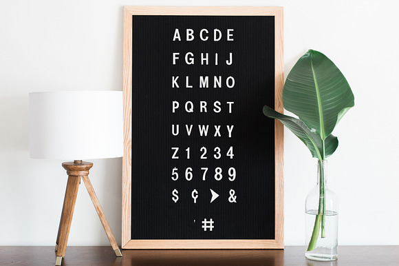 Felt Letter Board Mockup PSD in Social Media Templates - product preview 1
