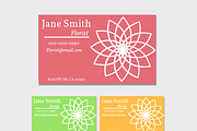 Florist Business Card Template 3Pack