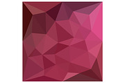 Begonia Pink Abstract Low Polygon 