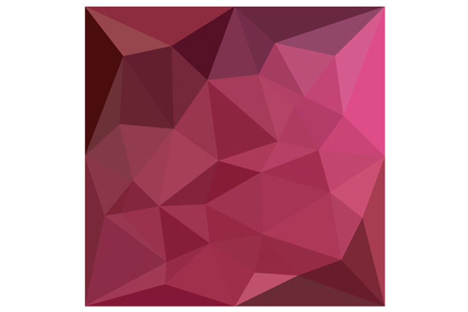 Begonia Pink Abstract Low Polygon  in Illustrations - product preview 8