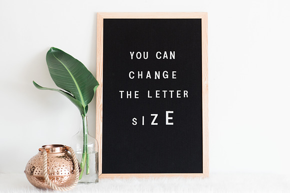 Felt Letter Board Mockup PSD in Social Media Templates - product preview 4