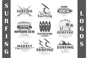 9 Surfing Logos Templates Vol.2