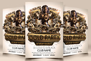 Gold Party Flyer