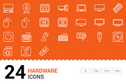 Hardware - Vector Line Icons