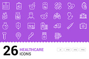 Healthcare - Vector Line Icons