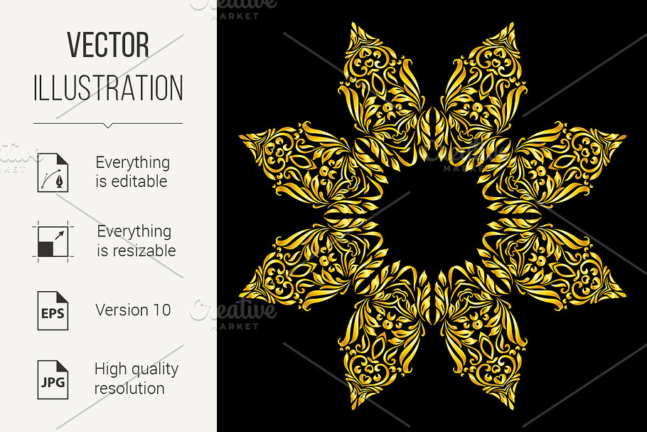 Pattern gold in Graphics - product preview 8