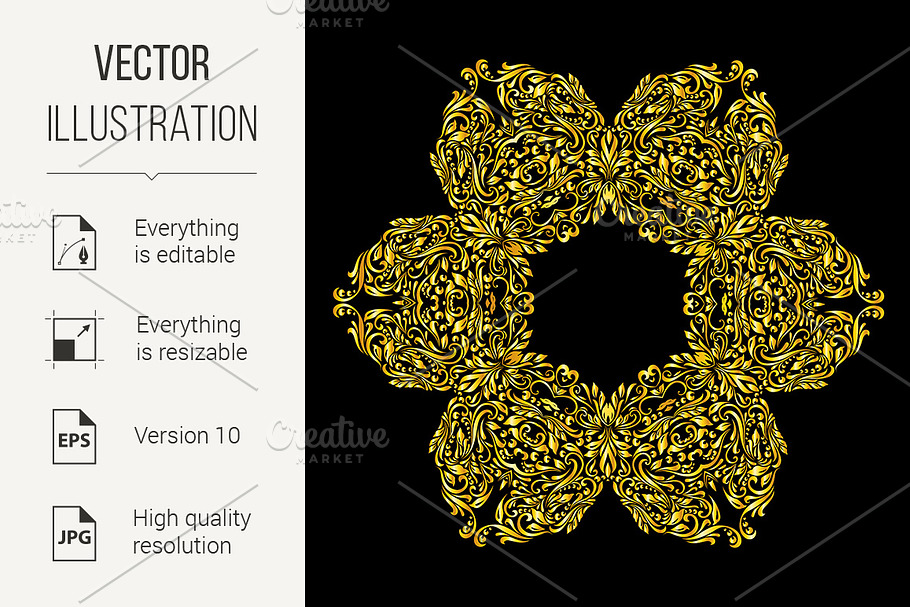 Pattern gold in Graphics - product preview 8