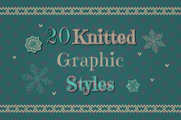 Knitted Text Effects. Graphic Styles in Photoshop Layer Styles - product preview 6