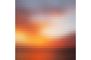 Sunset triangular vector background