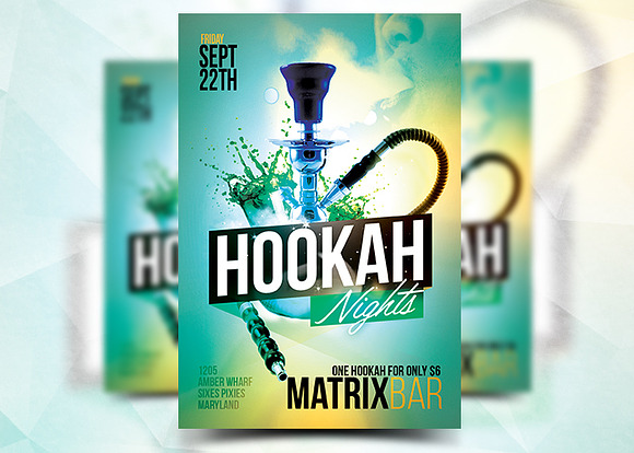 Hookah Nights - Flyer Template in Flyer Templates - product preview 1