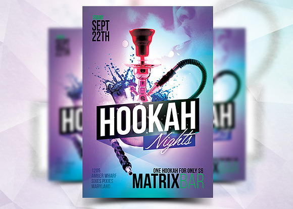 Hookah Nights - Flyer Template in Flyer Templates - product preview 2