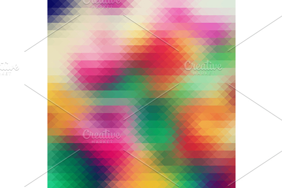 Flowers triangular vector background in Textures - product preview 8
