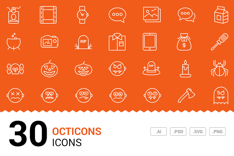 Octicons - Vector Line Icons in Graphics - product preview 8
