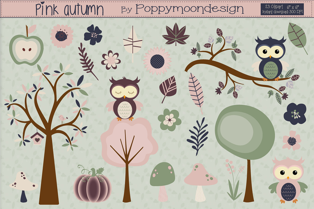 Pink Autumn in Patterns - product preview 8