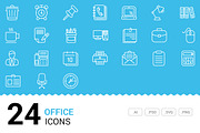 Office - Vector Line Icons
