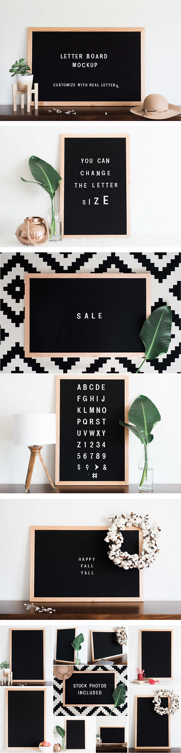 Felt Letter Board Mockup PSD in Social Media Templates - product preview 6
