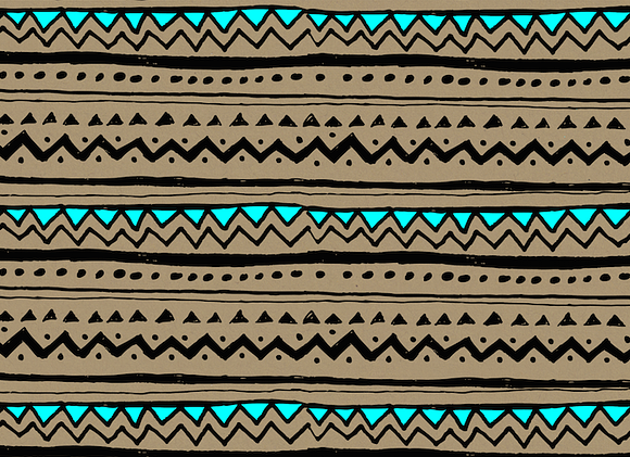 Hand Drawn Tribal Pattern Pack in Patterns - product preview 3