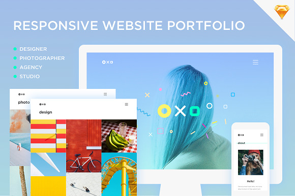 Oxo - Responsive Website Portfolio in App Templates - product preview 10