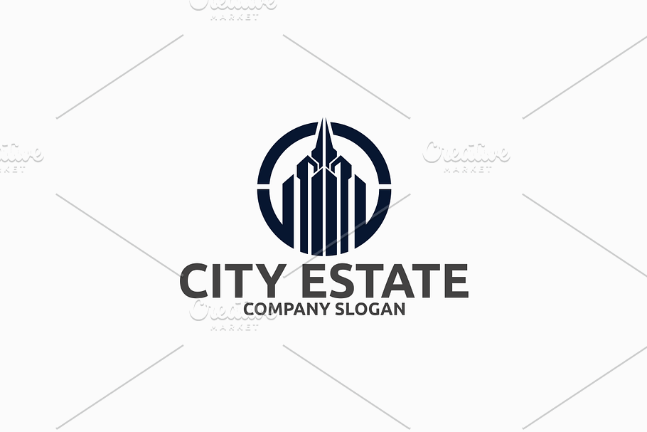 City Estate in Logo Templates - product preview 8