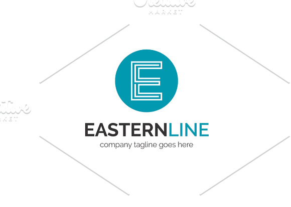 Eastern Line Letter E Logo in Logo Templates - product preview 1