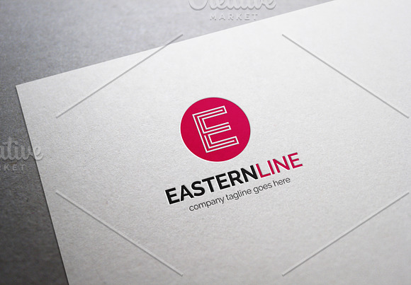 Eastern Line Letter E Logo in Logo Templates - product preview 3