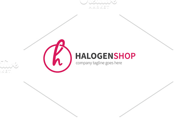 Halogen Shop Letter H Logo in Logo Templates - product preview 1