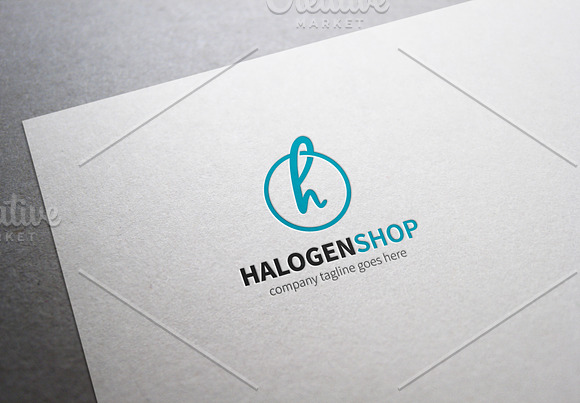Halogen Shop Letter H Logo in Logo Templates - product preview 3